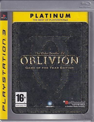 The Elder Scrolls 4 Oblivion - Platinum Game of the Year Edition - PS3 (B Grade) (Genbrug)